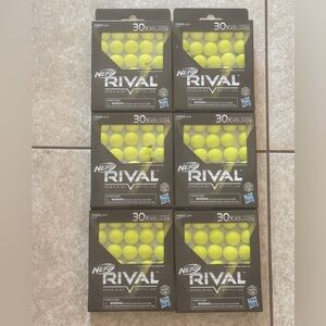 NERF Rival Yellow Foam Rounds Blasters 6 Packs New